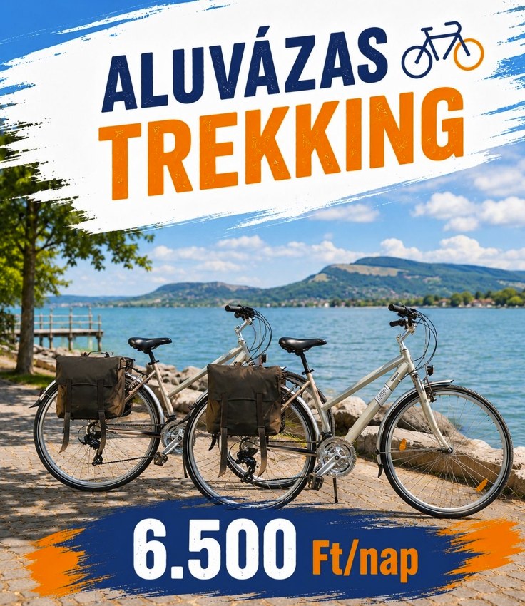 Aluvázas trekking bérlés Siófokon — 6.500 Ft/nap